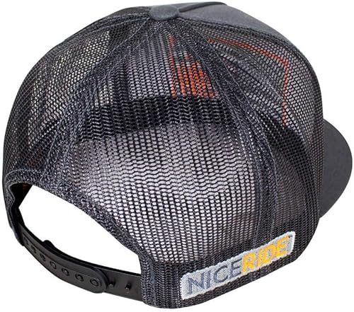 Miniatura 4 de Gorra de béisbol Gorra de camionero fuerte Snapback Mesh Back 6006, Carbón vegetal, Talla única