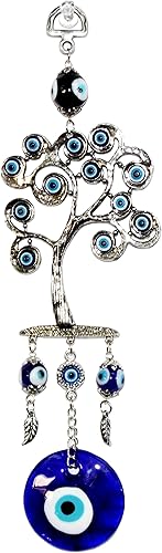 Miniatura 3 de Life Tree - Amuleto turco azul contra el mal de ojo (Nazar) para colgar en la pared, decoración del hogar, regalo de bendición (GP9501)