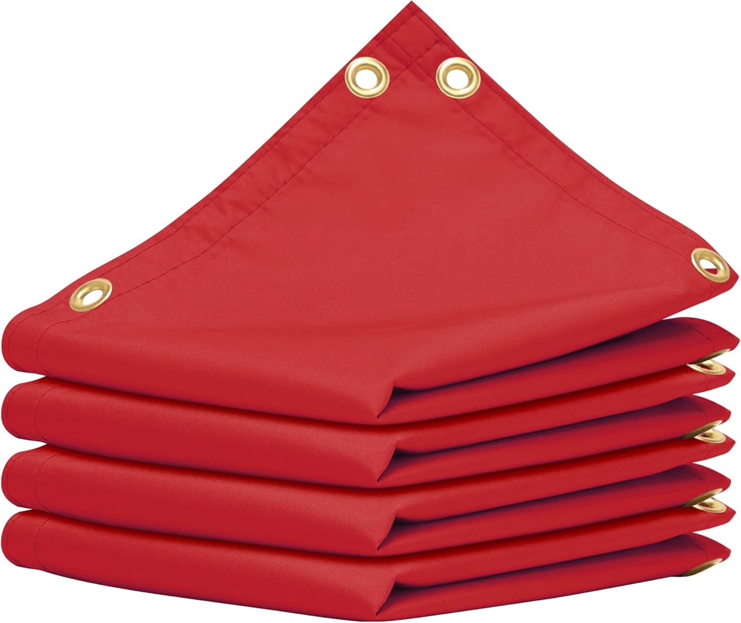 Amgo 5' x 27' red shade cloth with grommets