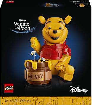 LEGO Disney Ayı Winnie 43300 - Yetişkinler için Ayı Winnie Minifigürü ile Eeyore Karakteri ile Bal Küpü İçeren Yaratıcı Dekoratif Model Yapım Seti, Kadınlar ve Erkekler için Hediye Fikri (1399 Parça)