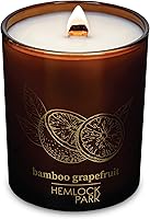 Vista 39 de Hemlock Park Vela de mecha de madera ámbar y dorada hecha a mano con cera de coco natural (estándar de 7.2 onzas, ámbar)