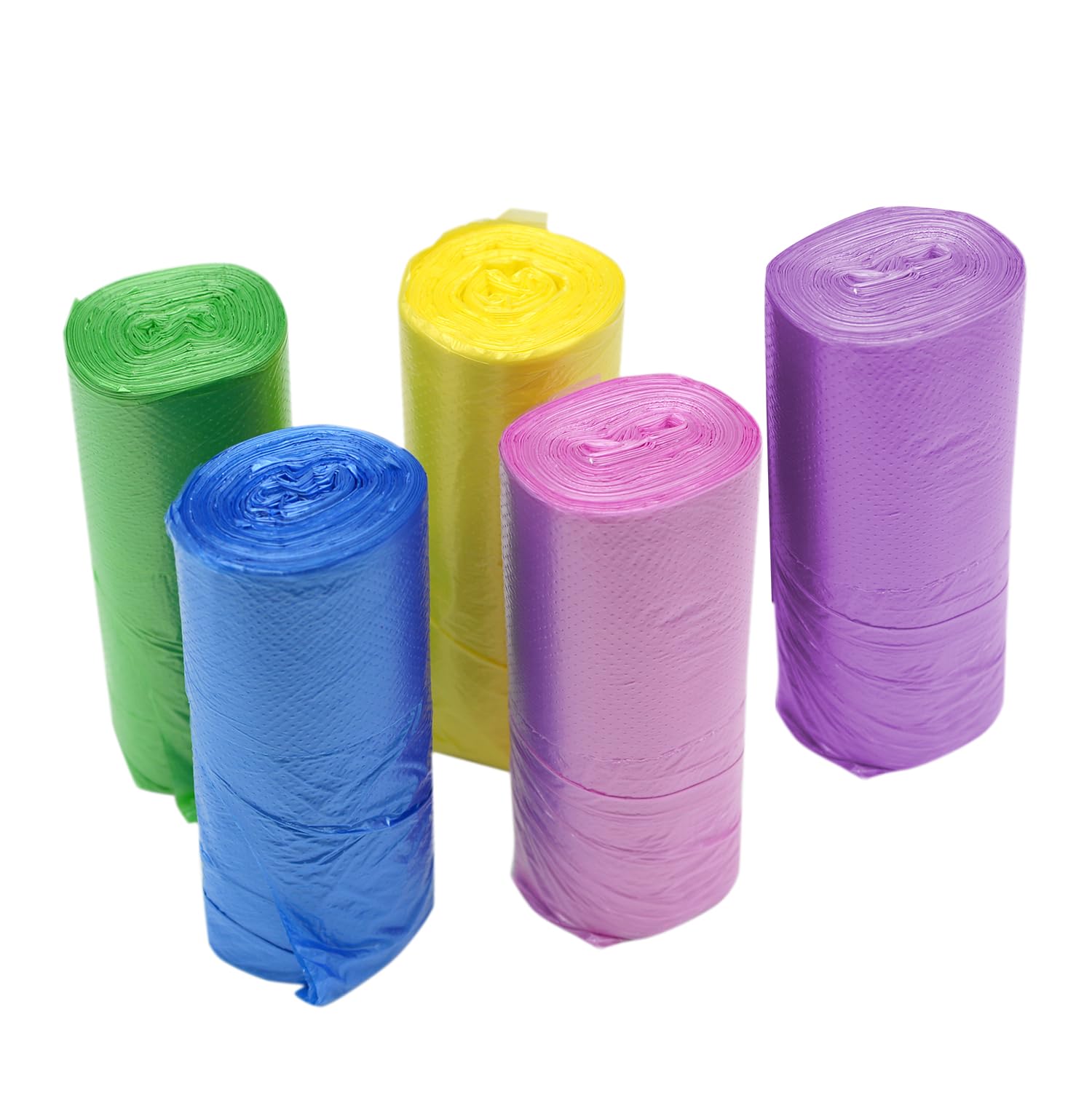 8 Gallon Trash Bags Colored - Extra Thick Medium Garbage Bags 1.1 mil Strong, Leakage-Free,Unscented 30 Liter Thick for Bathroom, Office, Kitchen Waste Basket Trash Can (Multicolor, 100 Count)