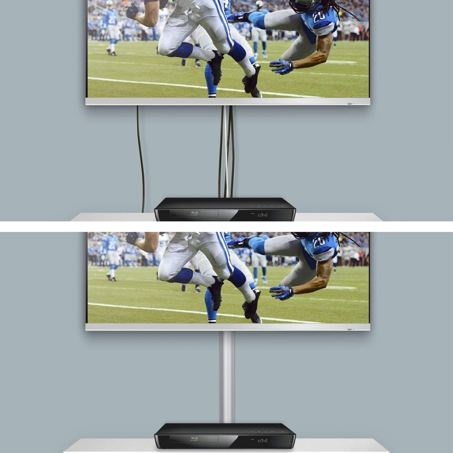 D-Line 2x Large Cable Raceway 39" Lengths & Accessory Pack - 2x 2" (W) x 1" (H) x 39" Lengths (6.56ft Total) with 5 Accessories - Aluminum-Effect