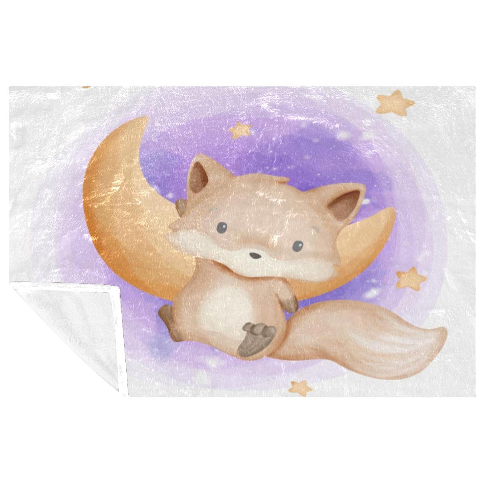 Couverture douce canapé lit et plaid de camping chaud Baby Foxy