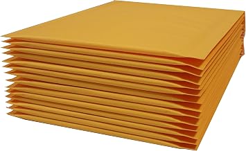 Yens 500 pcs 4x8#000 Economic Grade Kraft Bubble Padded Envelopes Mailers 500KF#000