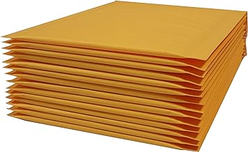 Yens 500 pcs 4x8#000 Economic Grade Kraft Bubble Padded Envelopes Mailers 500KF#000