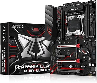 X99 Computer Motherboards, LGA 2011-V3 (Intel Core i7 5th/6th Gen) ATX Server Motherboard with VRM Fan (PCIe 3.0, Dual M.2, SATA 6Gb/s, DDR4, Gigabit Ethernet) for Intel XEON E5 V3/V4 series