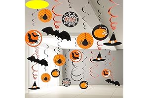 30-Piece Halloween Hanging Swirl Decorations: Spooky Soirée Essentials