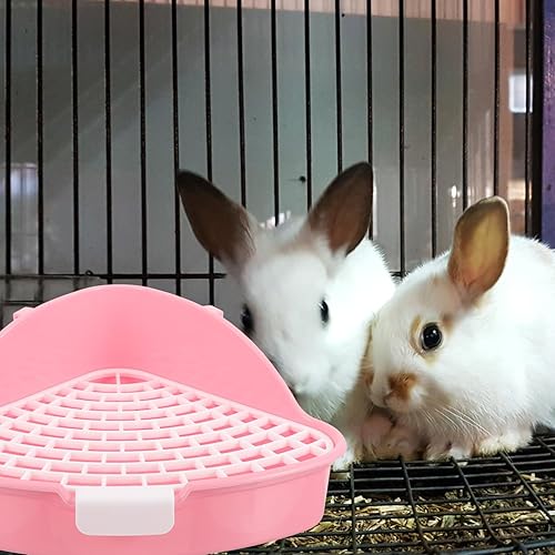 Miniatura 4 de Contenedores de arena para animales pequeños, triángulo, entrenador de mascotas, jaula para orinal, caja de ropa de cama de esquina, bandeja de