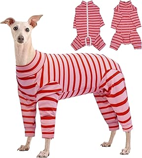Kuoser Recovery Suit for Medium Dogs After Surgery, Long Sleeve Dog Surgery Recovery Suit, Dog Onesie for Abdominal Wounds...