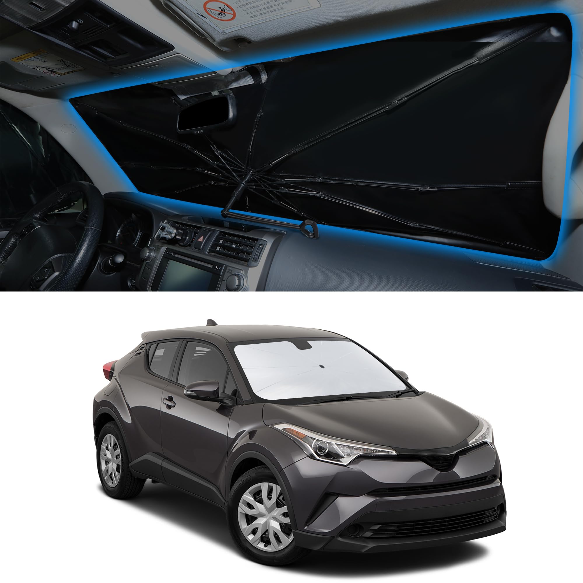 Windshield Sun Shade Umbrella for CHR 2018-2023 CH-R for Toyota