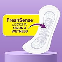 Vista 3 de Poise Daily Liners, Incontinence Panty Liners for Bladder Leaks, 2 Drop Very Light Absorbency, Long Length, 264 Count of Pantiliners