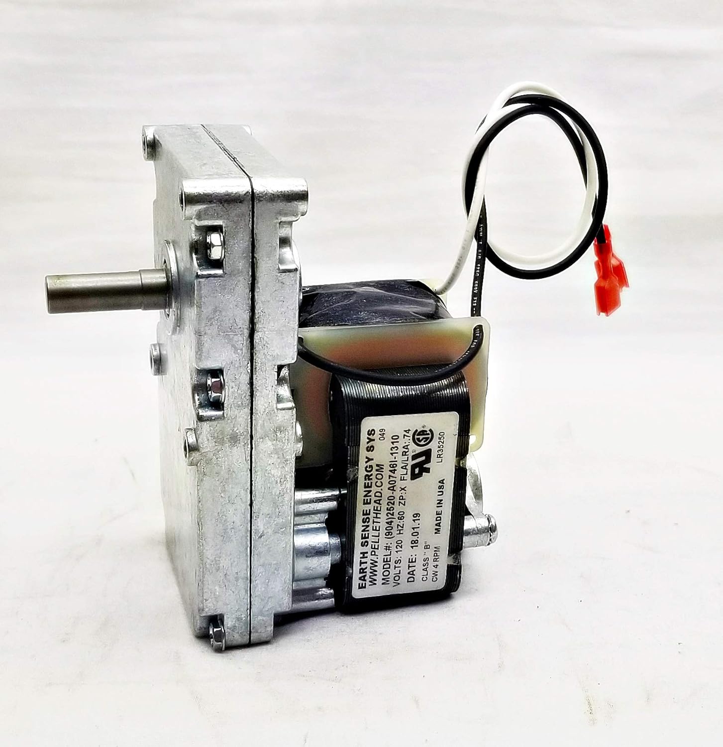 Harman Auger Motor, 3-20-60906, USA Made! 4RPM, Clockwise Rotation, for Pellet and Wood Stove Models.
