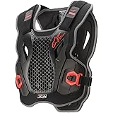 Alpinestars 6700421-13-M/L Bionic Action Chest Protector - Black/Red (Medium)/XL