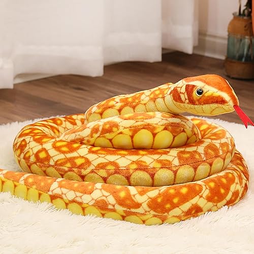 Miniatura 8 de Peluche Cobra de 67 pulgadas, serpiente cobra, serpiente de peluche, gran tamaño King, serpiente, zoólogo, disfraz de Halloween, pitón realista,