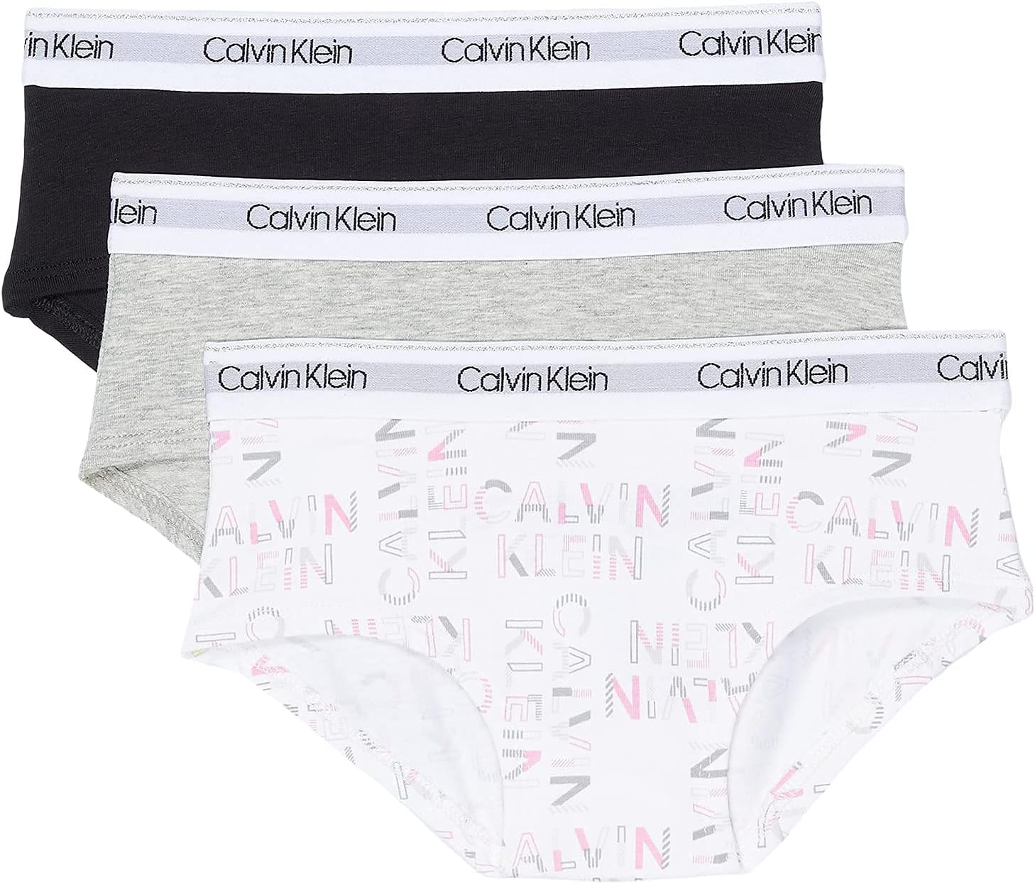 Girl's Modern Cotton Hipster, Multipack Panties