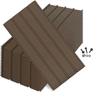 20PCS Metal Roofing Panels, Corrugated Galvanized Roof Panels, Waterproo...