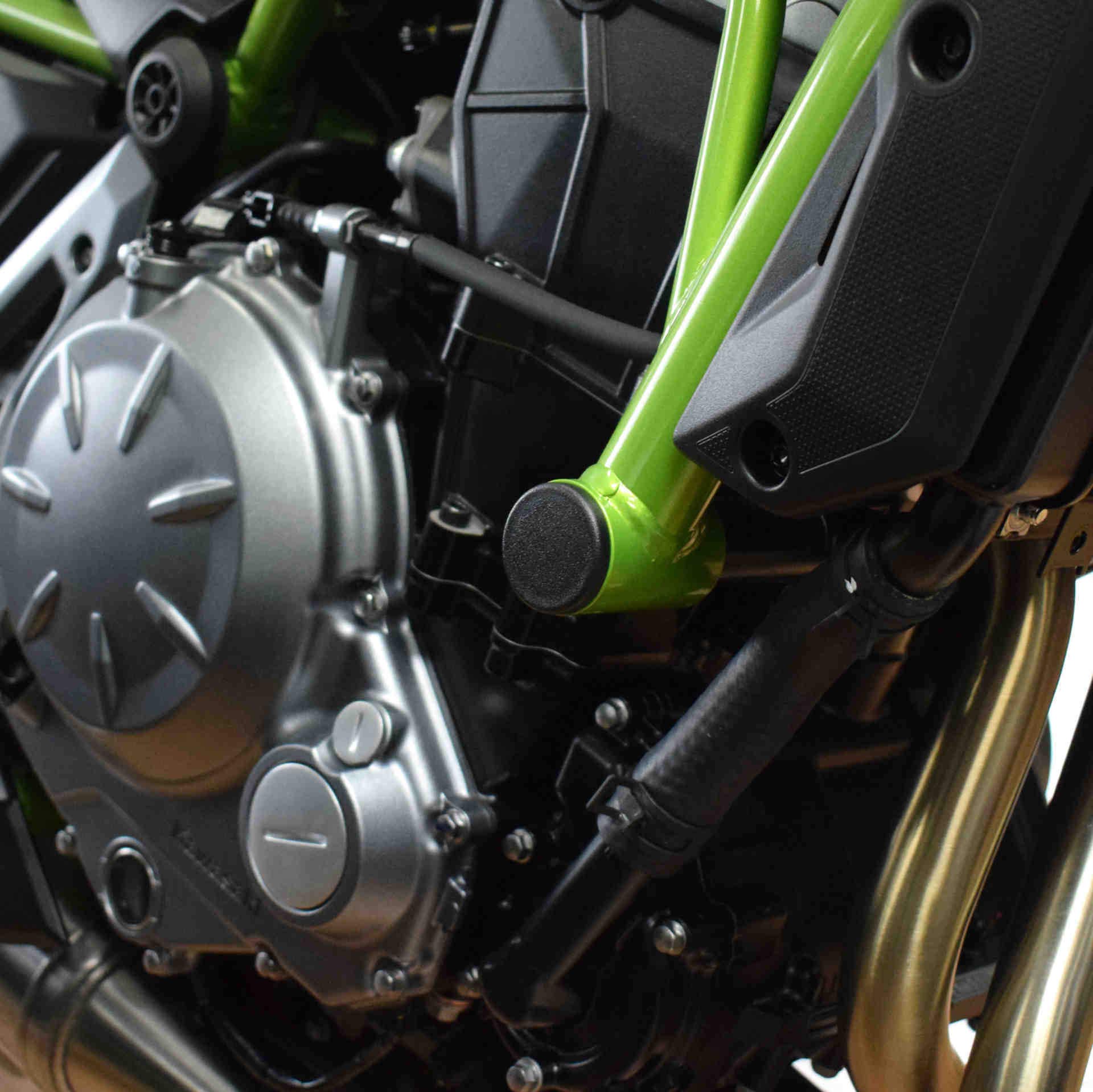 Puig Chassis Caps Black 9637N Z650, Kawasaki Ninja 650 17'-18'