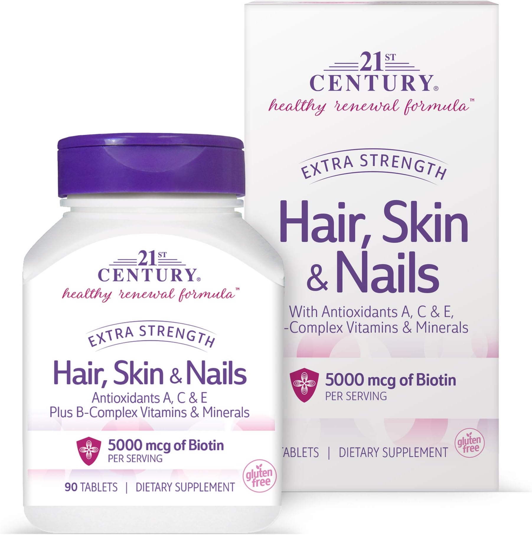 21st Century Extra Strength For Hair, Skin & Nails - 90 Tablets