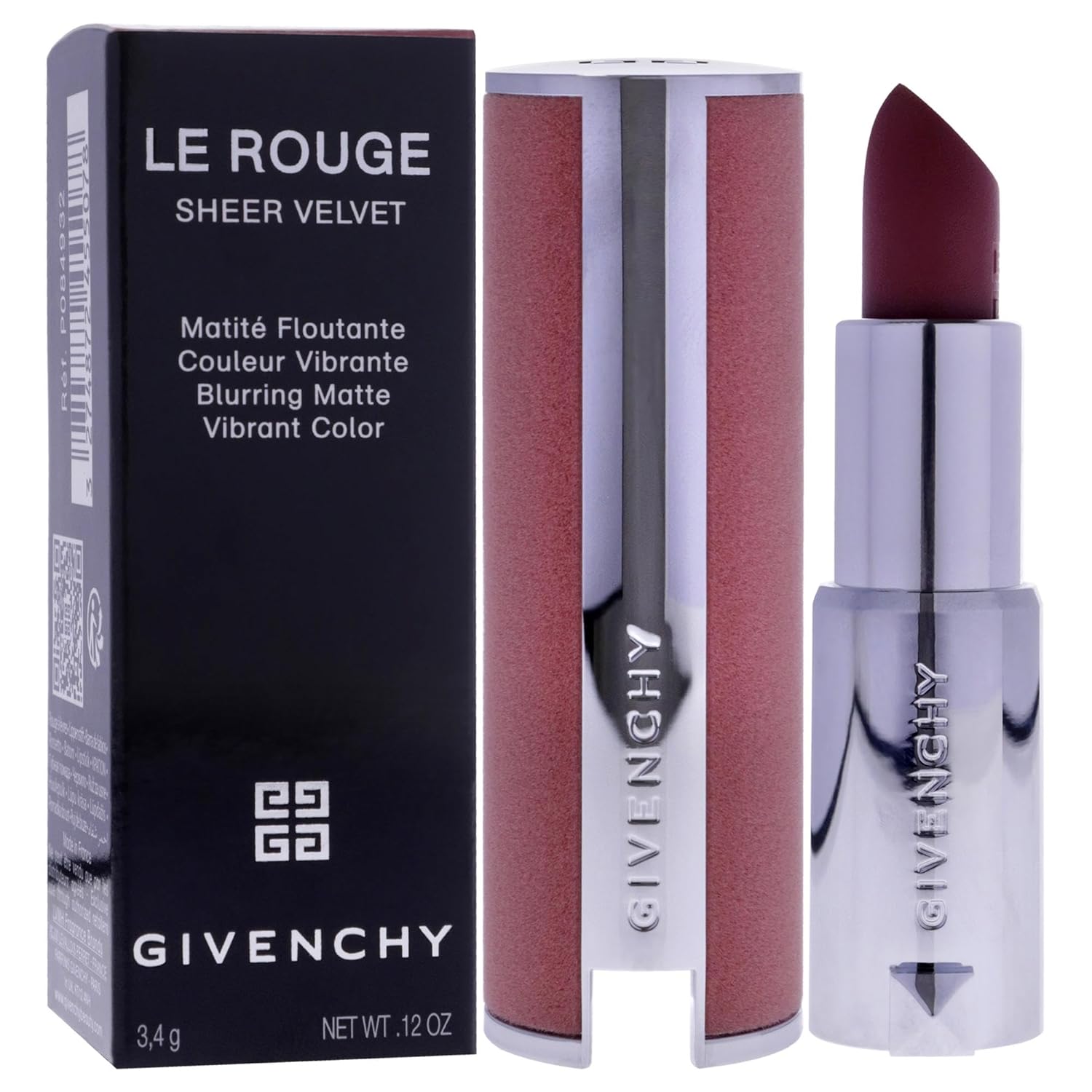 Le Rouge Sheer Velvet Matte Lipstick - N16 Nude Boise by Givenchy for Women - 0.11 oz Lipstick - Image 3