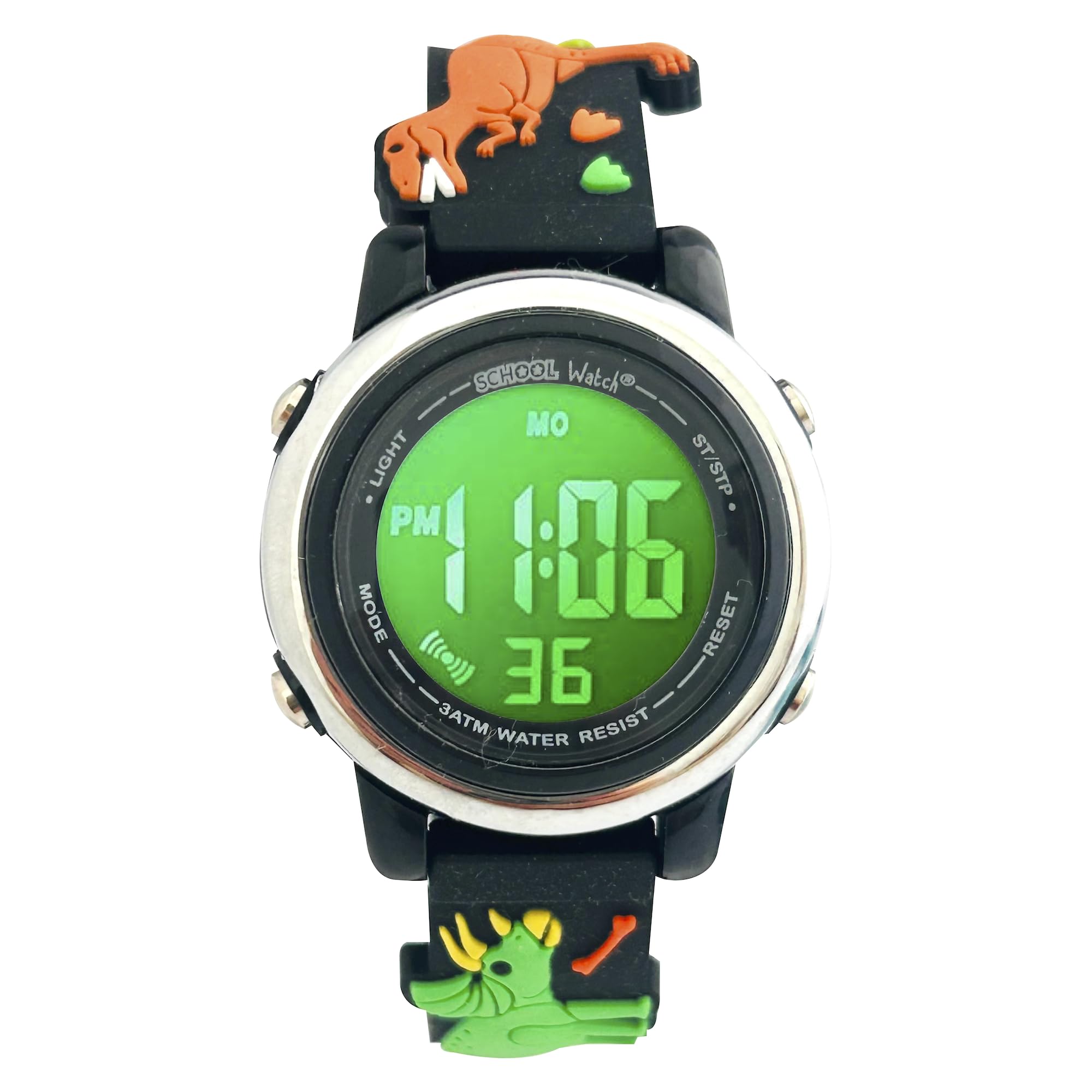 Preschool Collection Kids Digital Light Up Watch - Monster Trucks, Dinosaurs, Shark, Unicorn, Butterfly, Spider - Girls, Boys, Children, School