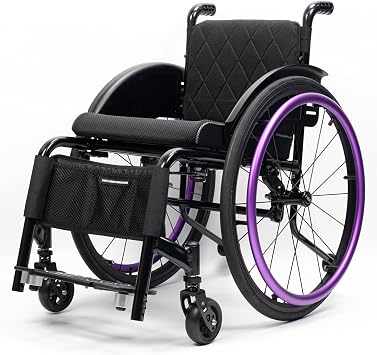 Aluminum Alloy Sports wheelchairs, Non-Foldable, Features footrests, seat Cushion, and 24-inch Rear WheelSeat Width 38 cm