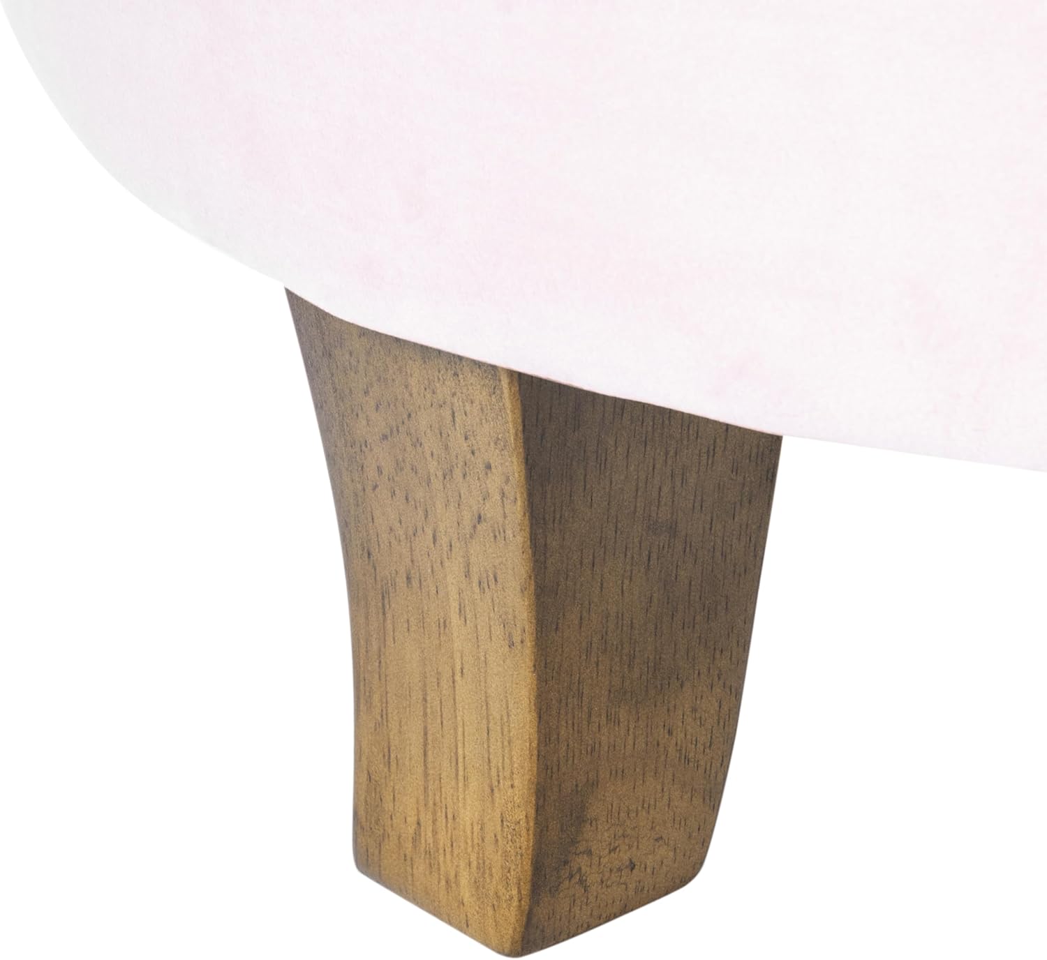 HomePop by Kinfine Fabric Upholstered Round Storage Ottoman - Velvet Button Tufted Ottoman with Removable Lid, Pink, Small - Image 7