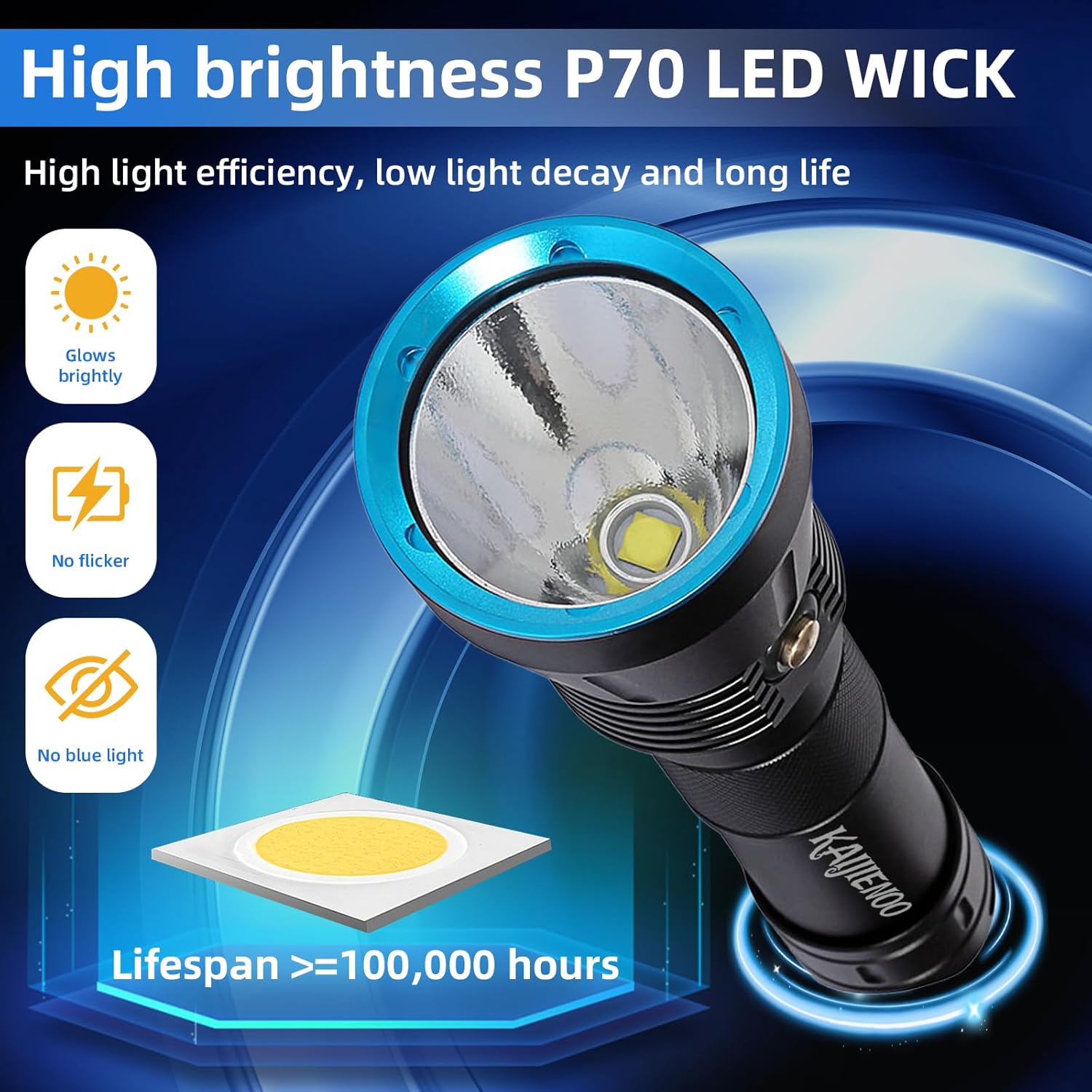 Professional Scuba Dive Light,5 Mode with Power Indicator Underwater Flashlight,Super Bright 2500 Lumens Scuba Diving Flashlight,IP68 Waterproof,Rechargeable Safety Dive Torch(Battery included)