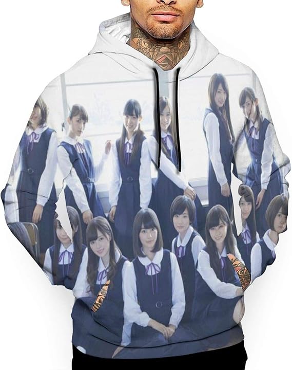 Amazon Co Jp 乃木坂46 3 メンズ パーカー 秋服 面白 プリント おしゃれ スウェット プルオーバー おおきいサイズ カップル着用 冬服 ファッション
