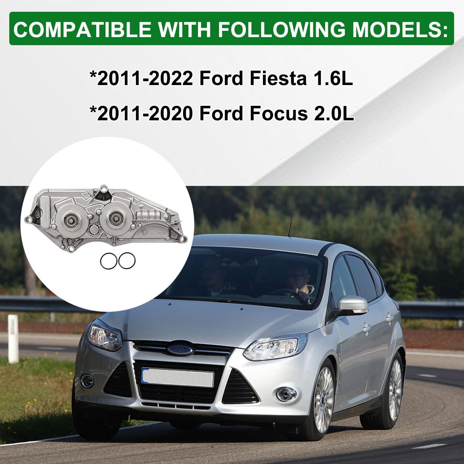 Transmission Control Module TCM Compatible with Ford Fiesta Focus 2011-2020 1.6L 2.0L Direct Fit ECU Replacement (No Programming Required for 2.0L) OE # A2C53377498 AE8Z-7Z369-F