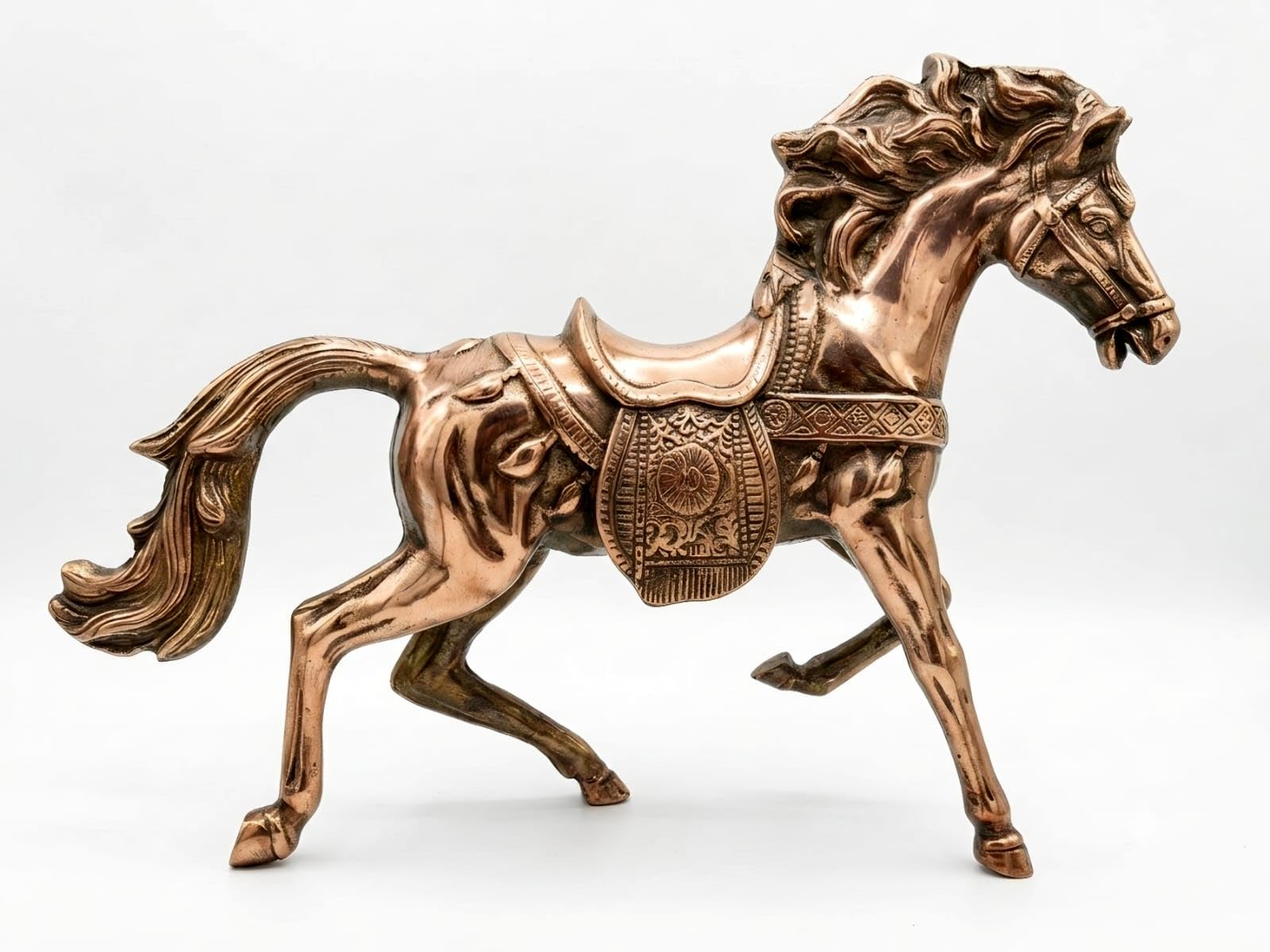 Buy SH-ROYALS Metal Craft Bronze Horse Ornament Sculpture, Vintage