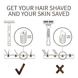 Bambaw Single Blade Razors for Men & Women, Bamboo Razor with 5 Blades, Double Edge Safety Razor, Eco-Friendly, Reusable & Plastic Free - Slim Bamboo Black