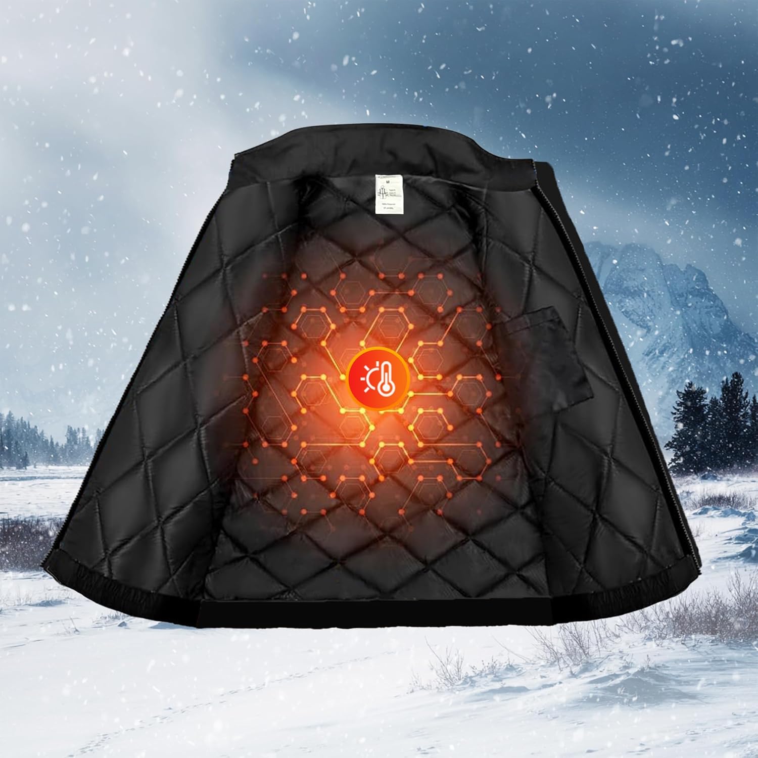 ProtectX High Visibility Winter Safety Jacket for Men, Reflective Insulated Work Long Coat