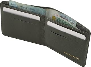 Carteira Masculina de Couro Bovino Legítimo com Proteção Antifurto RFID Couro50 662
