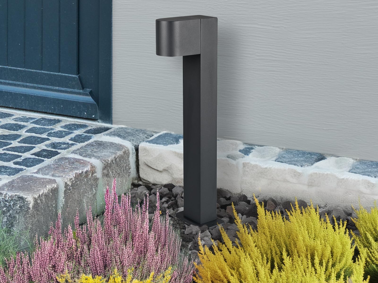 Trio Leuchten Luminaire d'extérieur Roya 504260142, en aluminium moulé sous pression, anthracite, sans 1 ampoule GU10