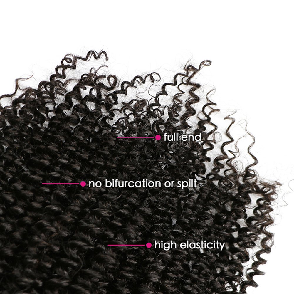 MEIEM Clip In Human Hair Extensions Brazilian Virgin African American 4B Kinky Curly Clip in Hair Extensions Natural Color Clip Ins For Black Women 8 Pcs 120g 24INCHES