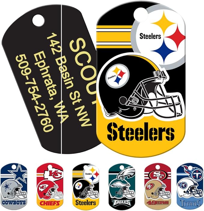 Nfl dog tags Clearance