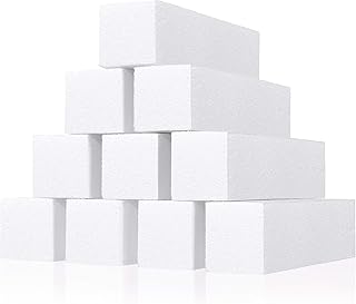 Red Ember 10 Pcs Professional Nail Buffer Block | Nail File Sanding Block 4 Way Nail Buffering Manicure Pedicure Tools Nail Files and Buffers for Manicure Tool Kit/Set (White)