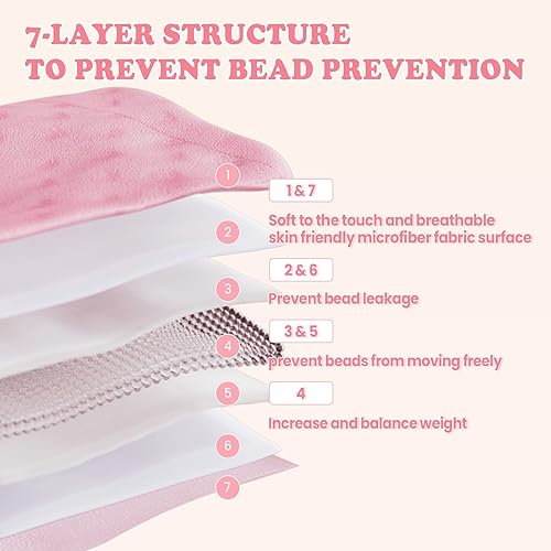 Miniatura 54 de HOSUKKO Manta con peso, manta pesada de unicornio rosa de 3 libras, manta transpirable (36 x 48 pulgadas, 3 libras)