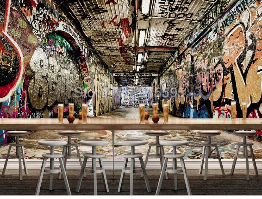 Papier peint 3D street art graffiti deco salon moderne XXL 430x300