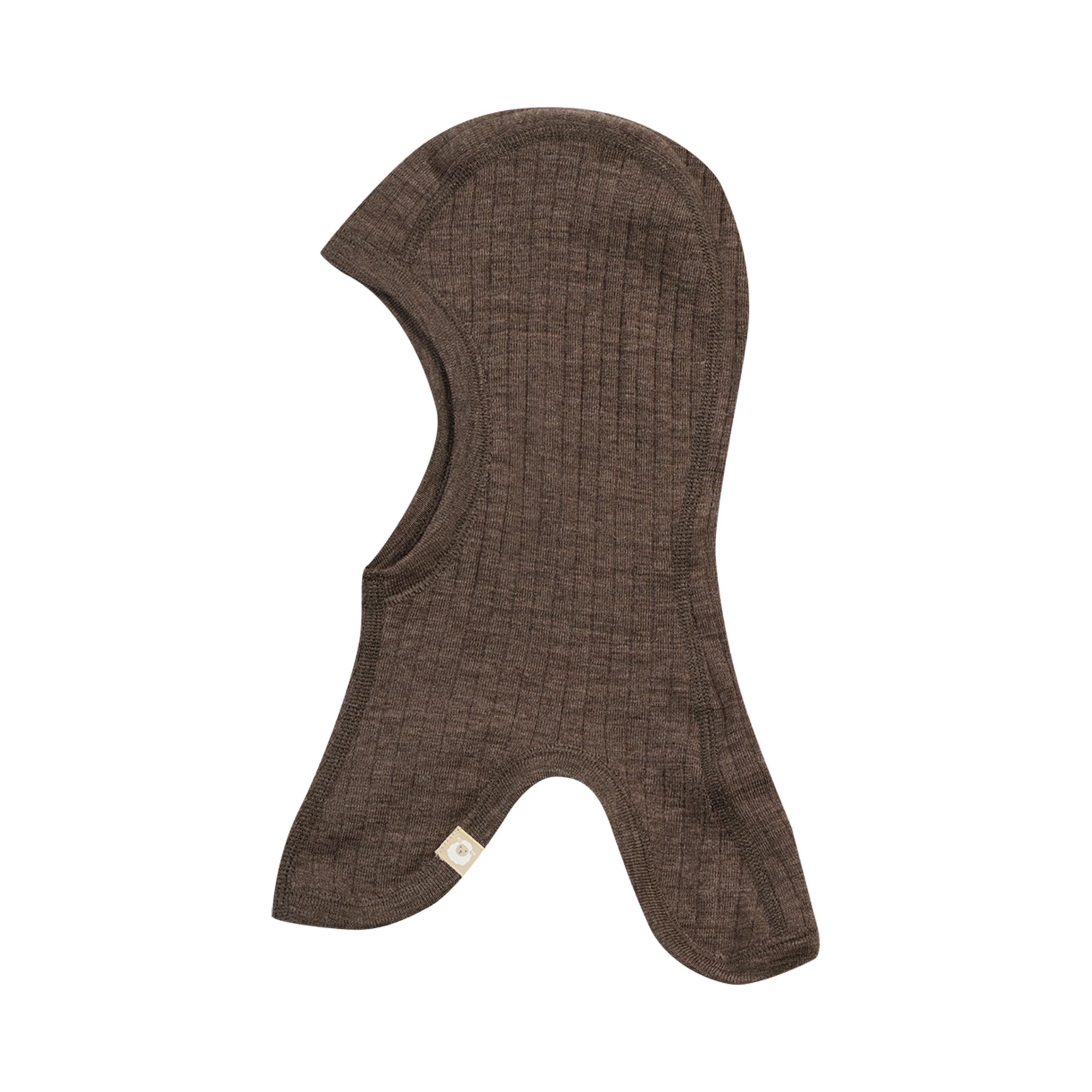 DILLING Baby Merino Wool Balaclava - Chestnut Brown 3-8Y