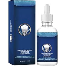 Tooth Serum Drops with Nano Hydroxyapatite, Theobromine, Nano Silver, Trace Minerals, Remineralization, Whitening & Enamel Restoration, 2 fl oz