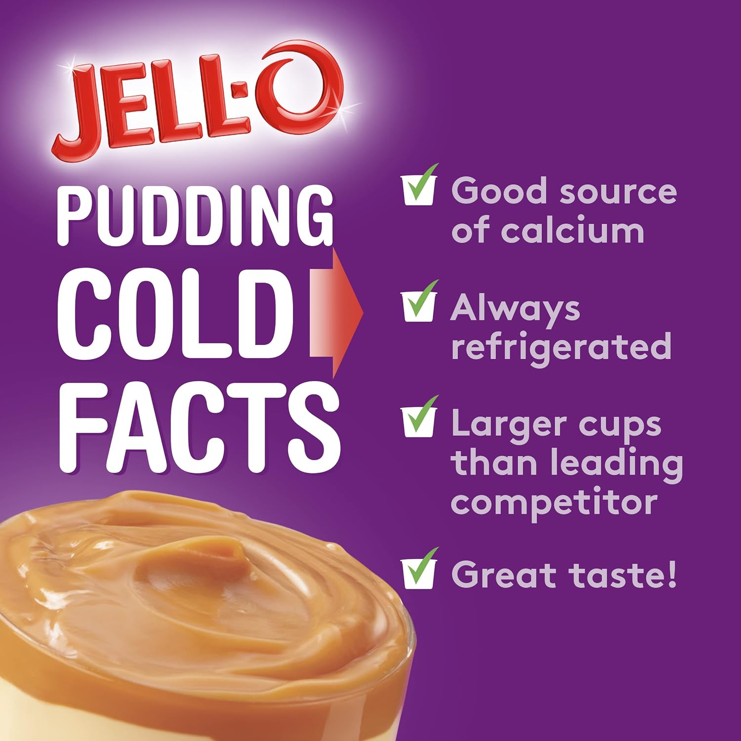 Buy JellO Dulce de Leche Sugar Free ReadytoEat Pudding Cups Snack, 4