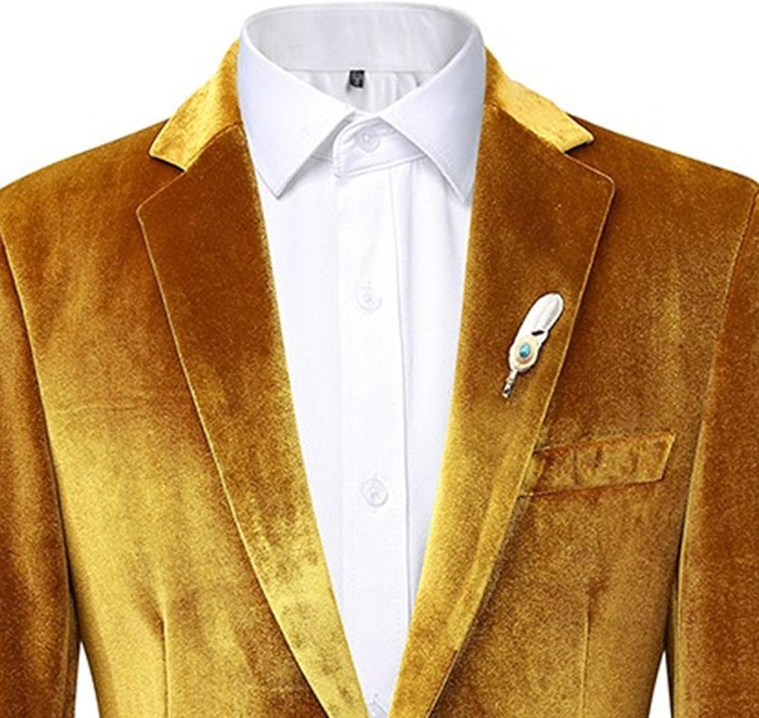 Men Classic One Button Faux Fur Blazer Sets Notched Lapel Formal Jacket&Trousers Fashion Casual Wedding Prom Set