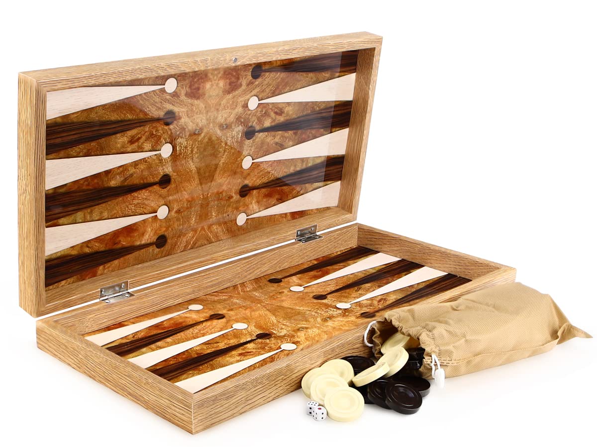 Semus Backgammon Tavla XXL gezelschapsspellen in rozenhoutlook