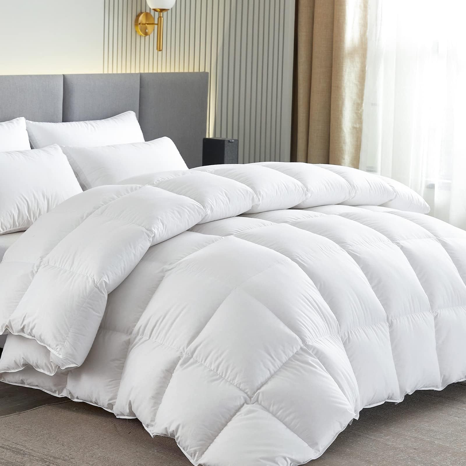 Homyrium Couette Chaude 240x260 Naturelle Couette Duvet 260x240 Hiver Très Chaude Couette Plume