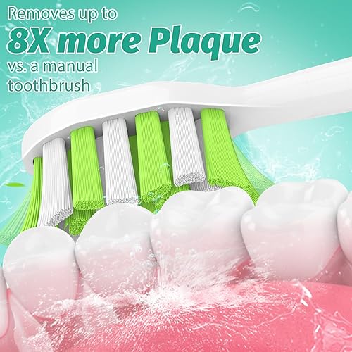 Miniatura 24 de Aoremon Cabezales de repuesto para cabezales de cepillo de dientes Philips Sonicare, compatibles con Phillips Sonicare W HX6062/65 y todos