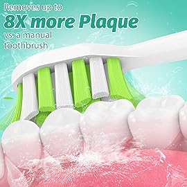 Aoremon Toothbrush Replacement Heads for Philips Sonicare DiamondClean Series 2/3 EasyClean ProtectiveClean FlexCare HwalthyWhite, 4100/5100/6100, C1/C2/G2/G3-6 Pack, White