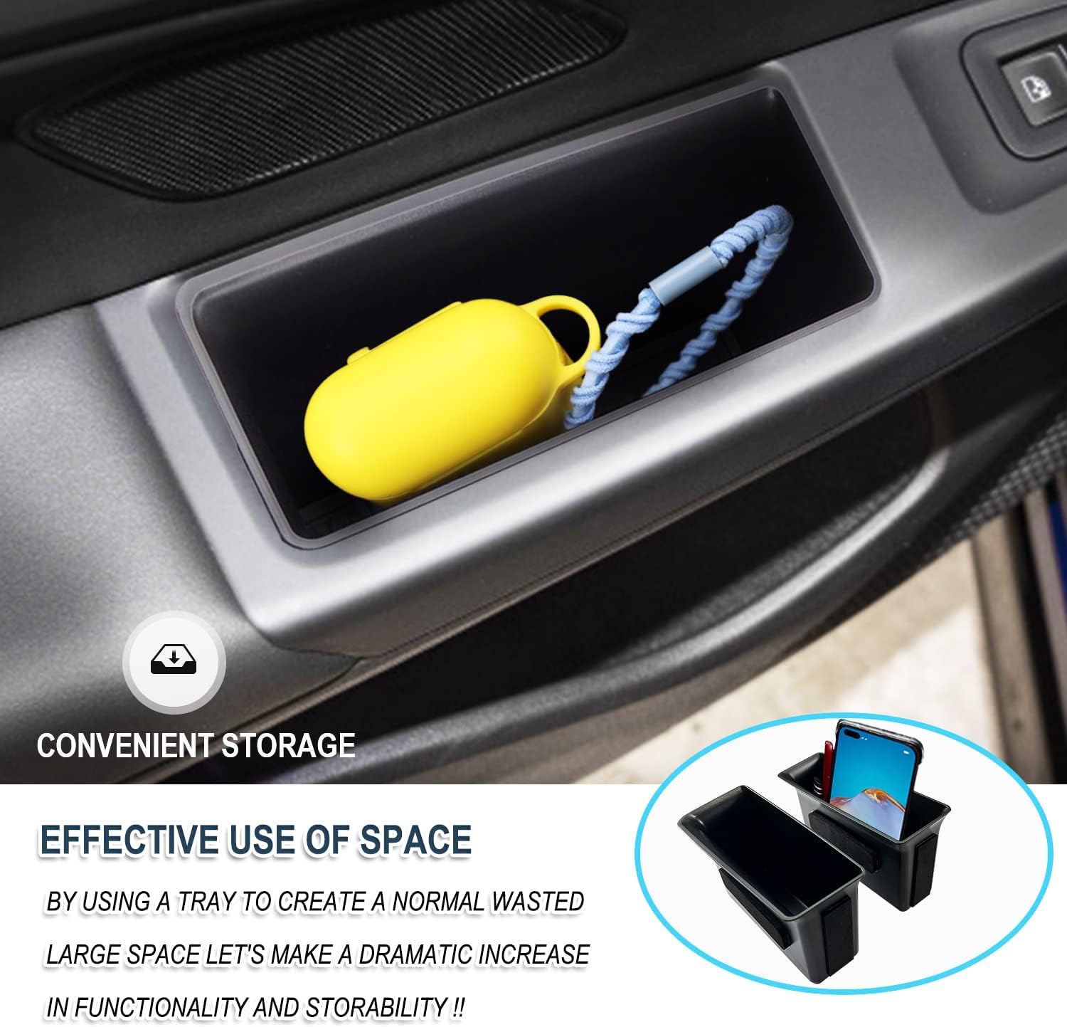 Ruiya Golf GTI Door Storage Box - MK8 Accessories Organizer (4 Packs) image 2