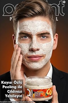 Ostwint Yüz ve Vücut Peeling Scrub Kayısı 300 ml, Cilt Temizleyici, Pürüssüzleştirici, Dolaşımı Hızlandırıcı